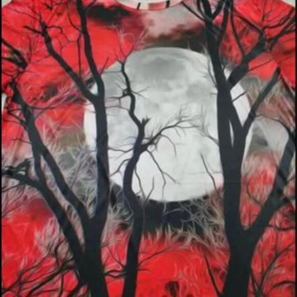 Mens XL (42) Full Moon T shirt - Picture 1 of 9